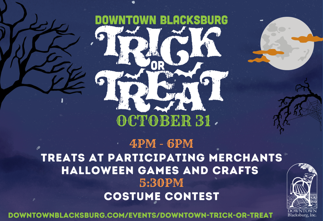 blackbsburg living trick or treat